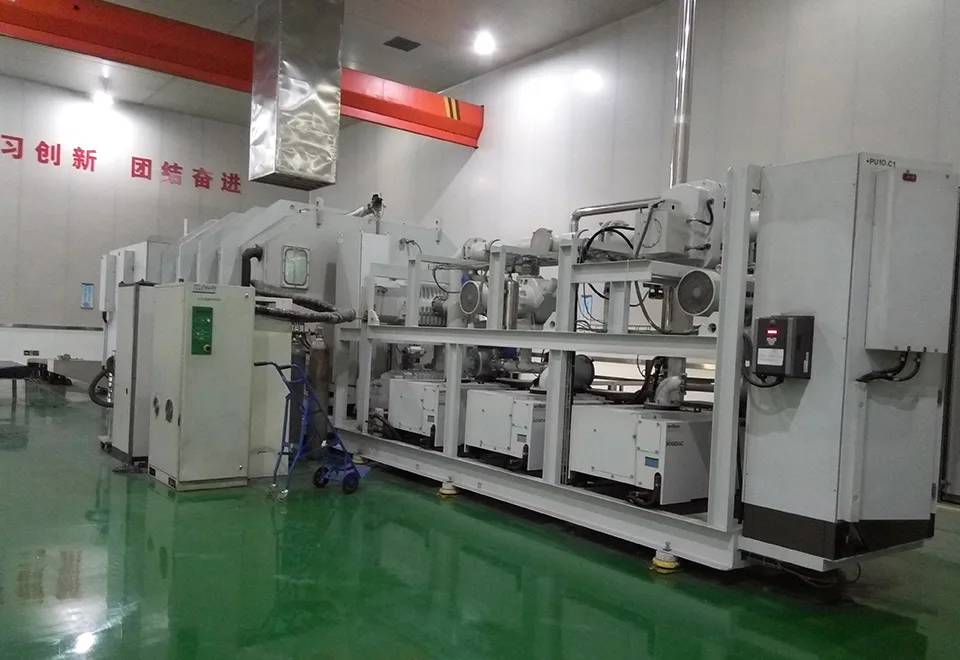 Laminating production line at the Qiyao factory